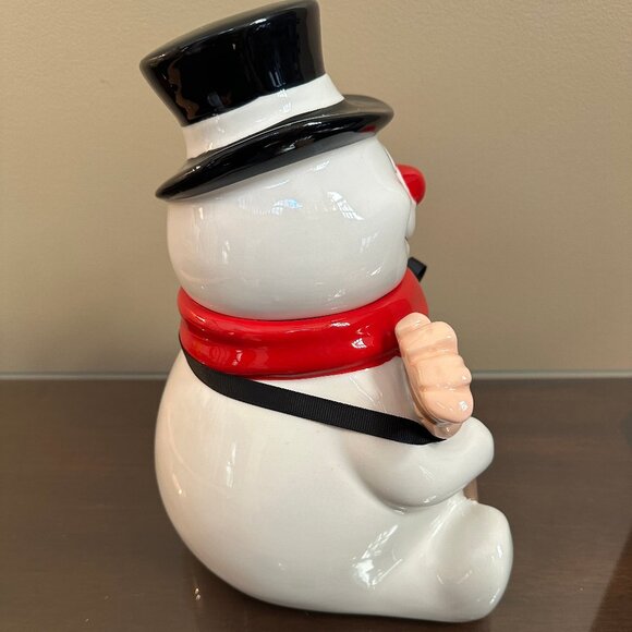 Rae Dunn x Frosty The Snowman 10.5" Winter Christmas Canister Cookie Jar NWT! - Picture 9 of 9